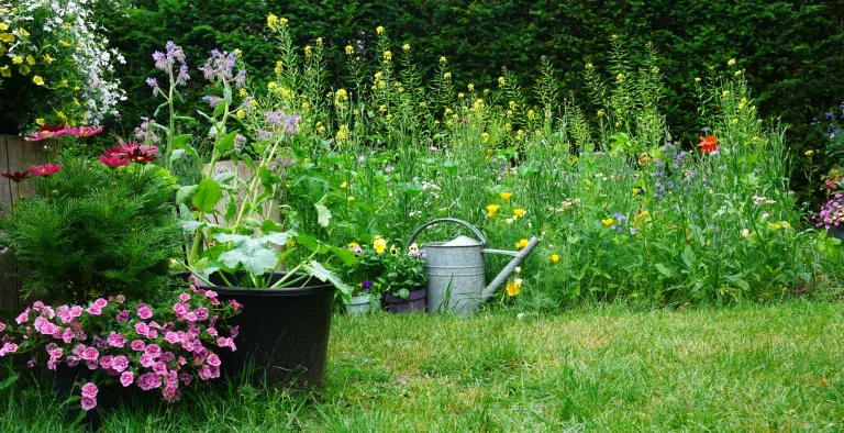 Inheemse planten in Nederlandse tuin in Utrecht