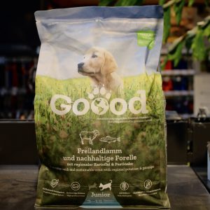 Goood Junior hondenvoer voor jonge honden - vrije uitloop lam & duurzame forel - 1,8kg