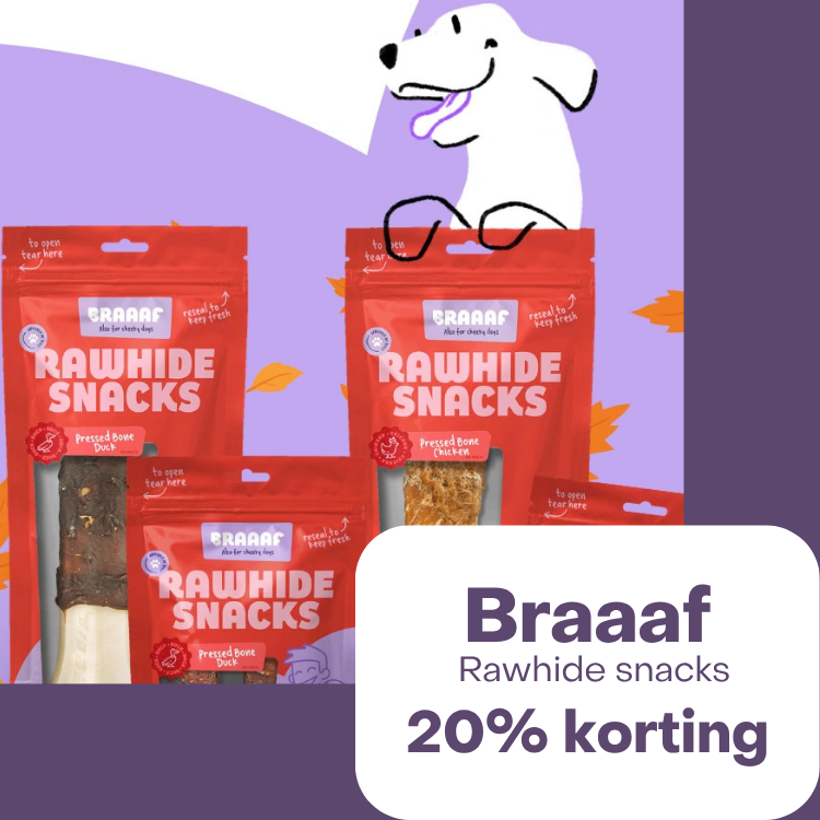 Aanbiedingen - Braaaf rawhide snacks