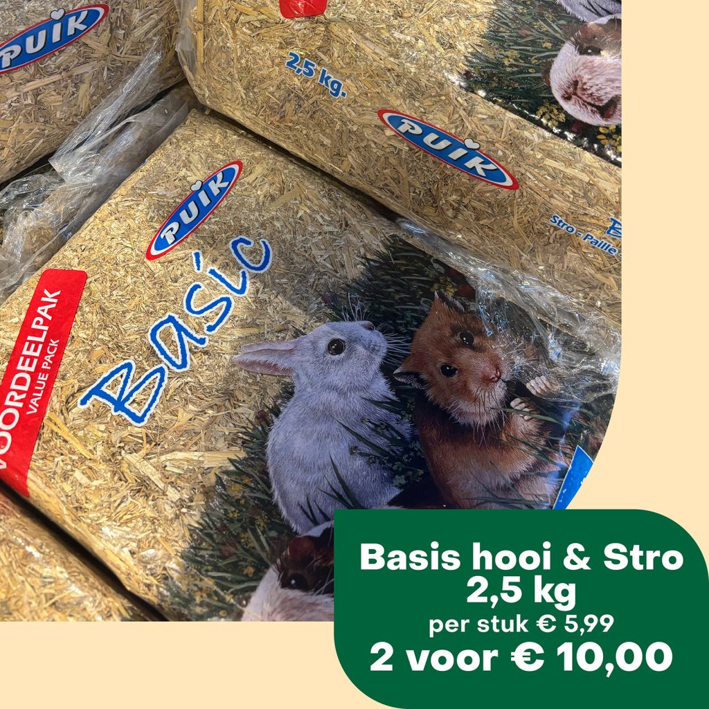 Weekactie stro-hooi knaagdieren