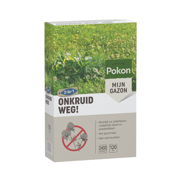 Pokon Onkruid Weg! 2,4kg voor 120m²