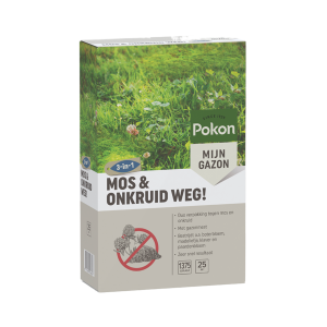 Pokon Mos en Onkruid Weg! 3-in-1 voor 25m²