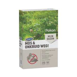 Pokon Mos en Onkruid Weg! 3-in-1 voor 50m²
