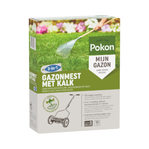 Pokon Gazonmest met Kalk 1kg voor 15m²