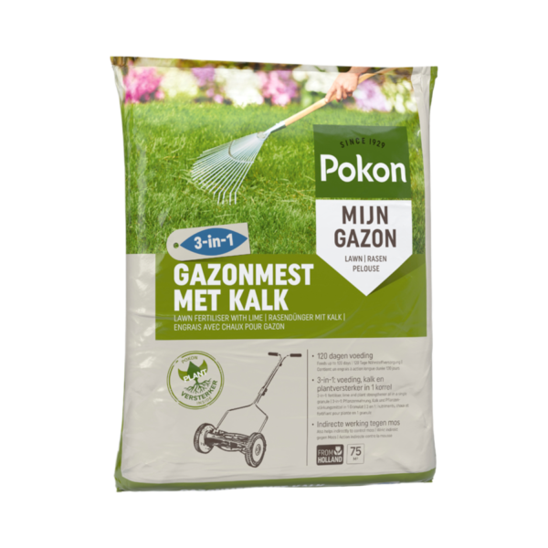 Pokon Gazonmest met Kalk 5kg voor 75m²