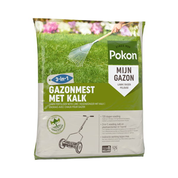 Pokon Gazonmest met Kalk 8,4kg voor 125m²