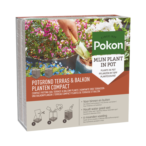 Pokon Kokos Potgrond Terras & Balkon Compact 20L