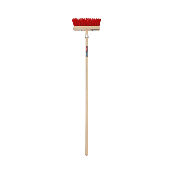 Talen Tools Bezem rood b28cm+steel h1,4m - Afbeelding 2