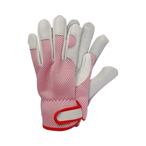 Talen Tools Werkhandschoenen geitenleer roze s