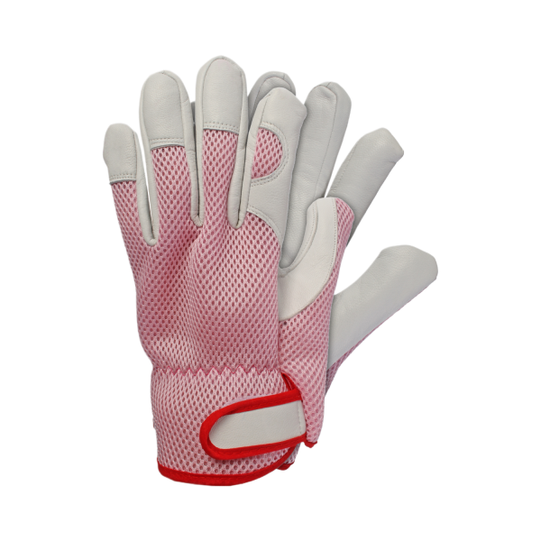 Talen Tools Werkhandschoenen geitenleer roze s