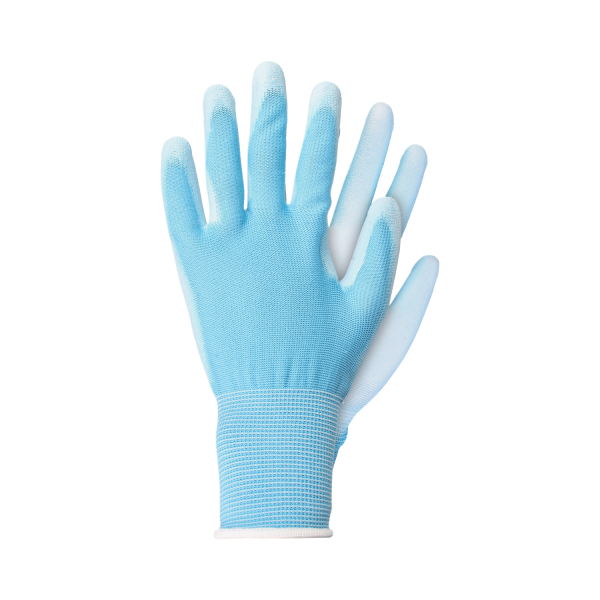 Talen Tools Werkhandschoenlicht poly. blauw l