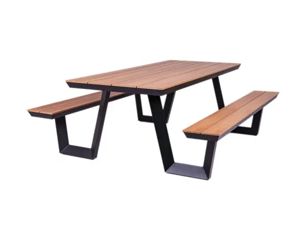 MaximaVida picknicktafel Bermuda zwart