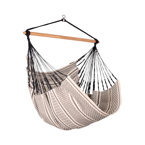 La Siesta Hangmat stoel - Habana Zebra - Organisch Katoen Comfort SizeHangmat stoel