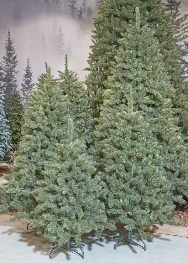 Forest frosted pine kerstboom groen TIPS 2037 - h260xd168cm - Afbeelding 2