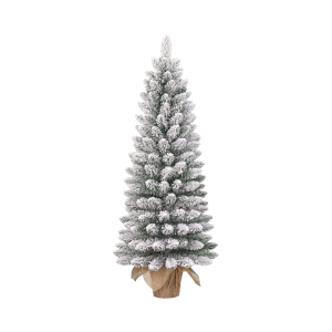 Gerlos kerstboom met burlap groen frosted TIPS 70 - h75xd36cm