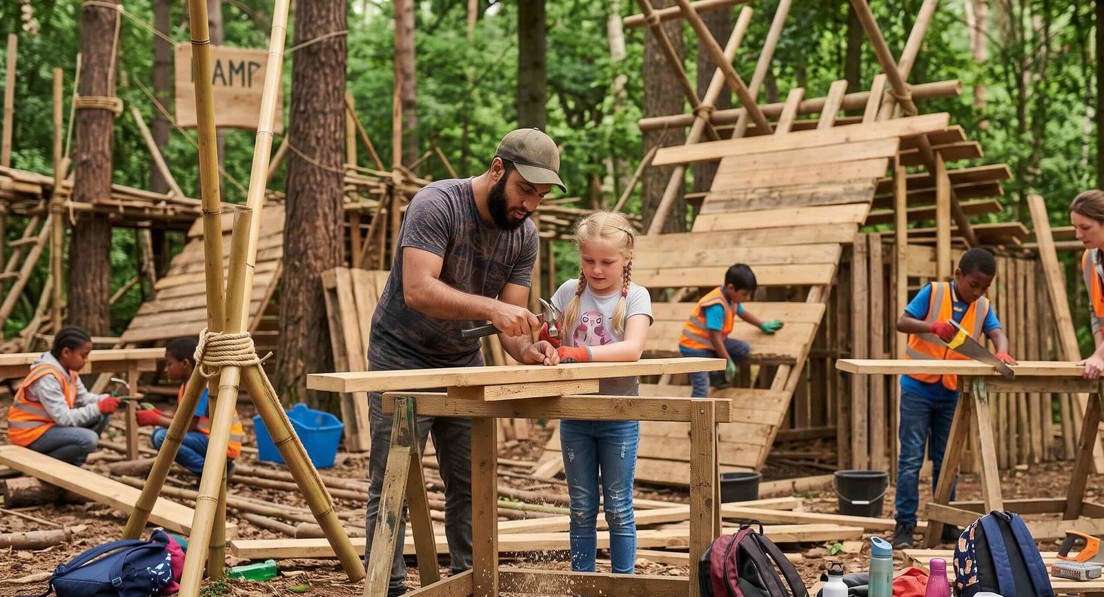 Steck sluit de zomer af met een weekend hutten bouwen