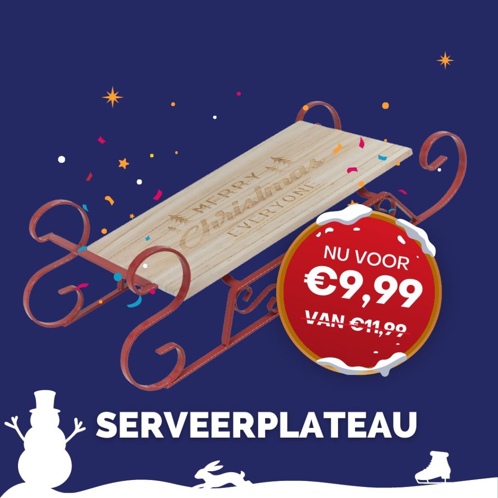 Kerstaanbieding: Serveerplateau, nu voor €9,99 (van €11,99)