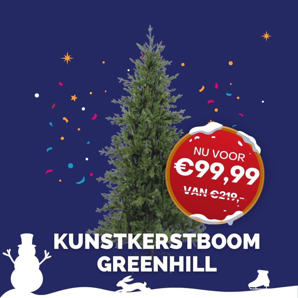 Kerstaanbieding: Kunstkerstboom Greenhill, nu voor €99,99 (van €219)
