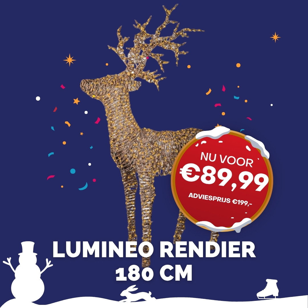 Lumineo-rendier 180 cm