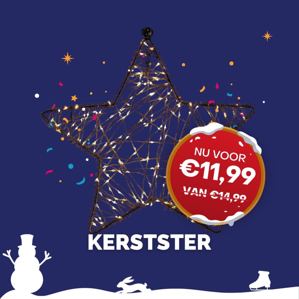 Kerstaanbieding: Kerstster, nu voor €11,99 (van €14,99)