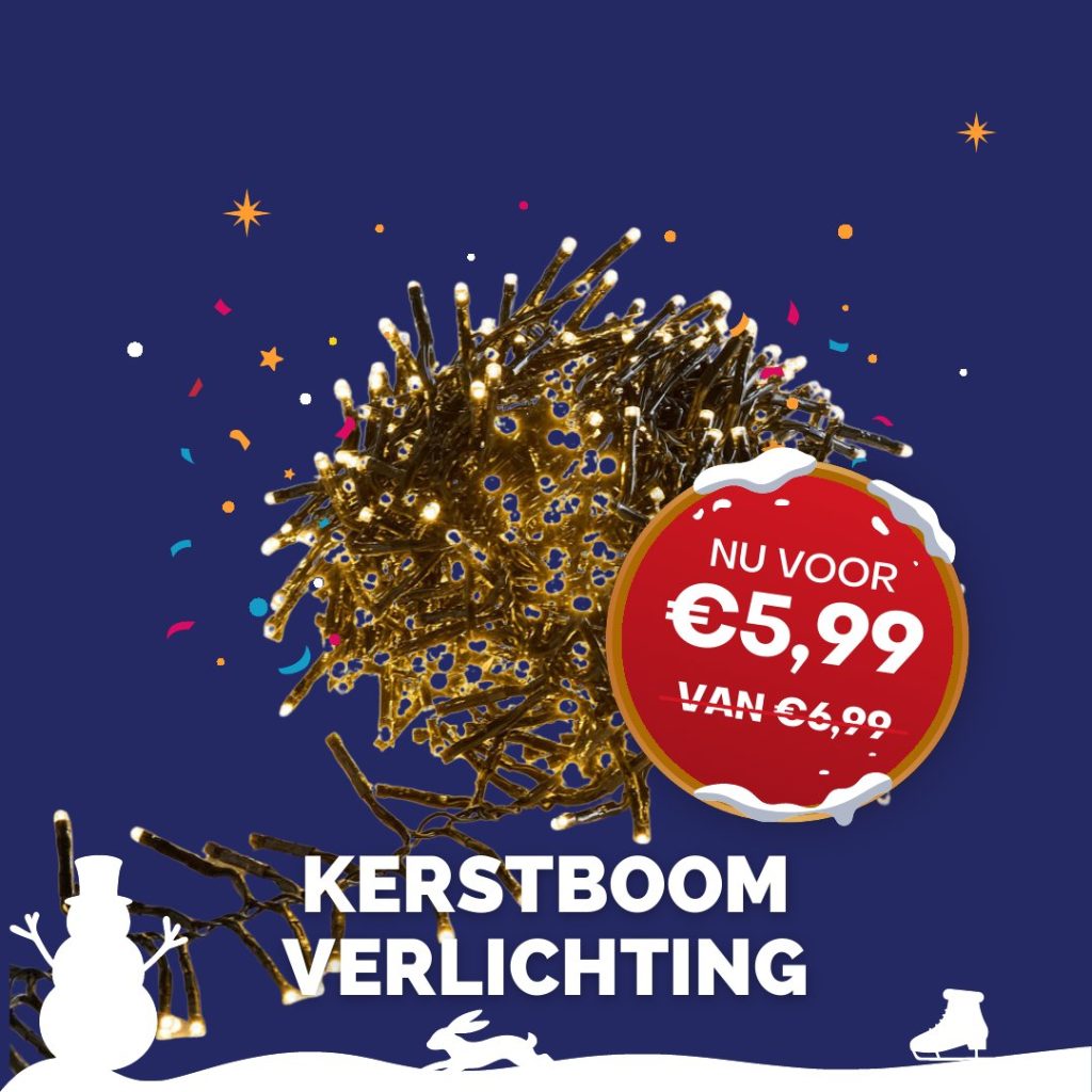 Kerstaanbieding: Kerstboomverlichting, nu voor €5,99 (van €6,99)